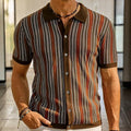 Herringbone organic cotton button-down shirt, styled outfit view