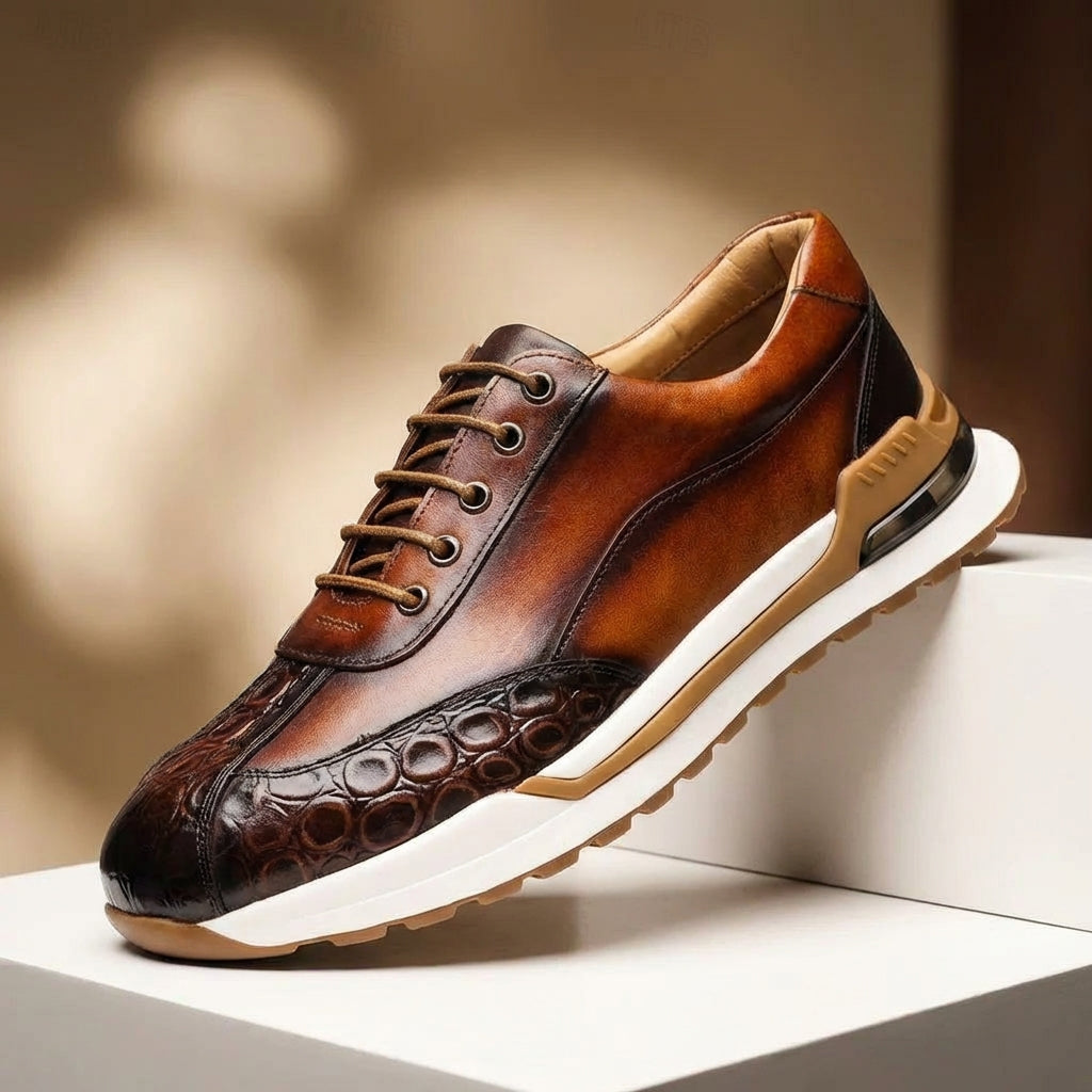Sleek padded ankle sneakers, additional styled view