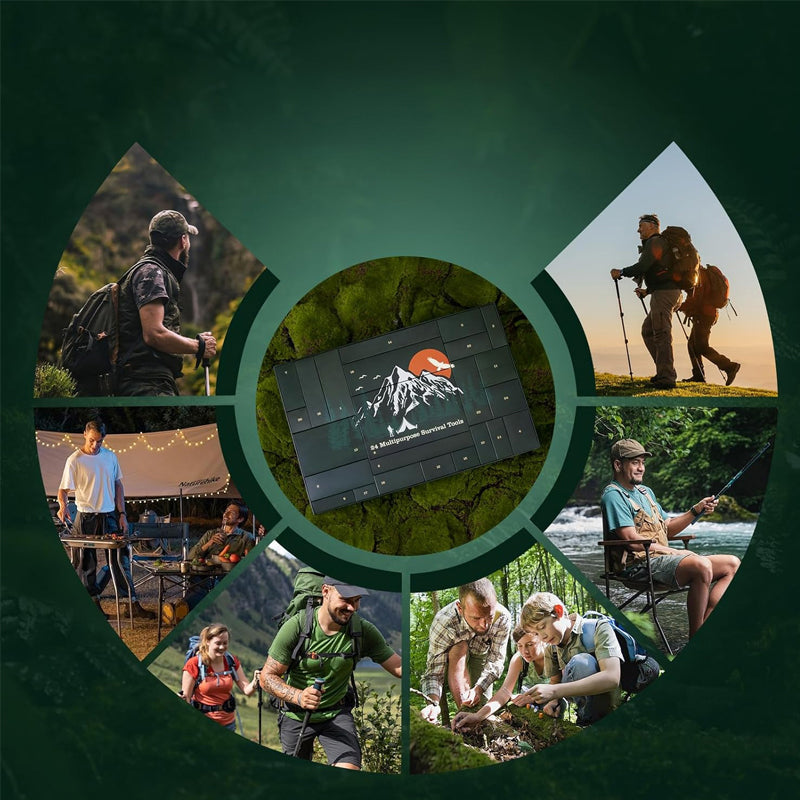 Outdoor Survival Gear Advent Calendar 24 Days