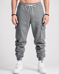 Tapered Cargo Jogger Pants with Adjustable Drawstring
