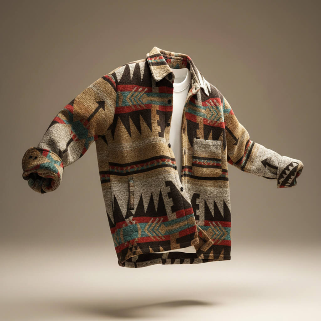Men's Patterned Relaxed Jacket