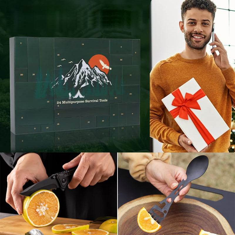 Outdoor Survival Gear Advent Calendar 24 Days