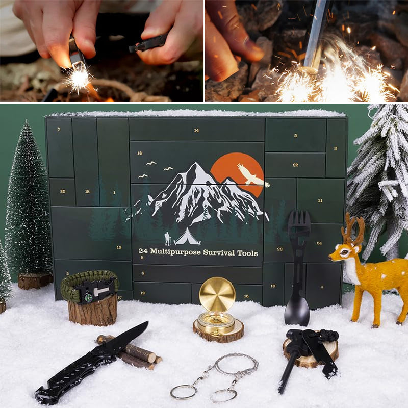 Outdoor Survival Gear Advent Calendar 24 Days