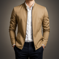 Men's Mandarin Collar Zip Jacket