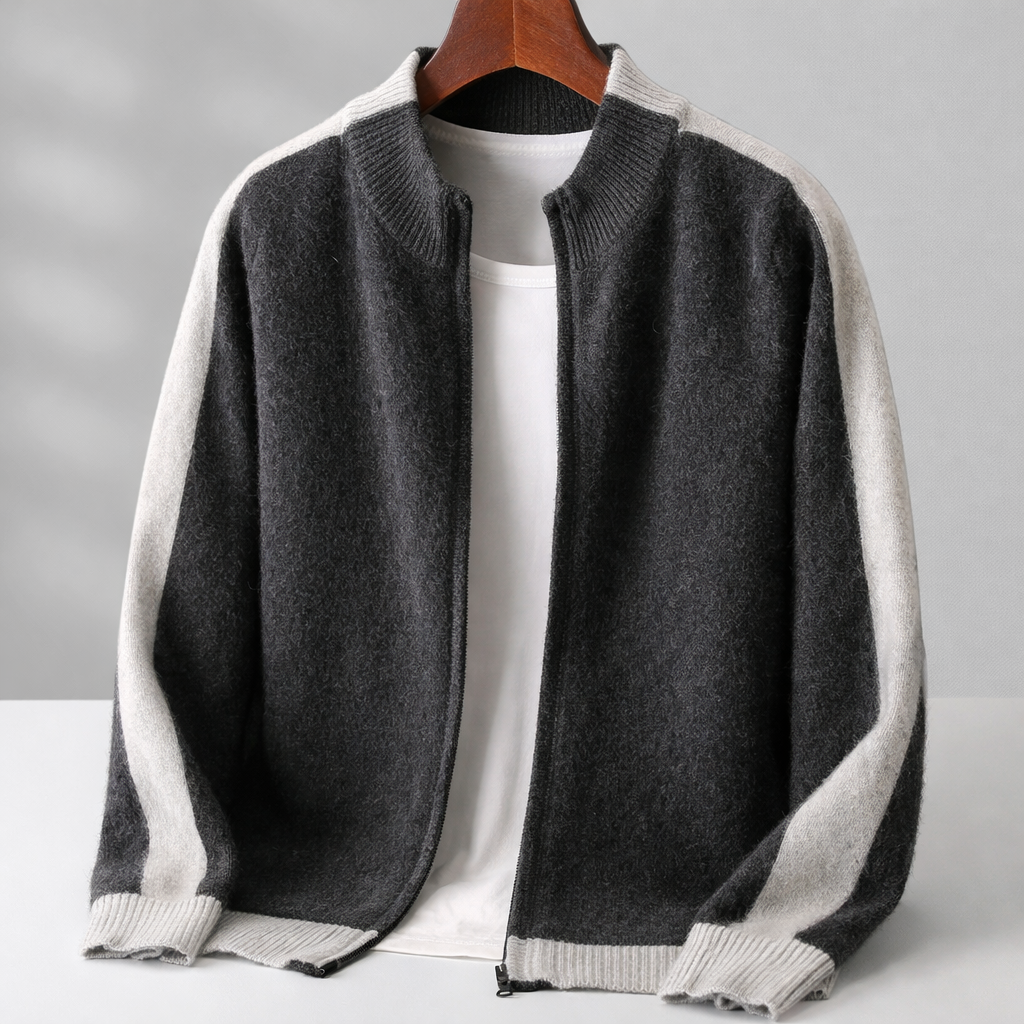 Tailored layering jacket, styled side view