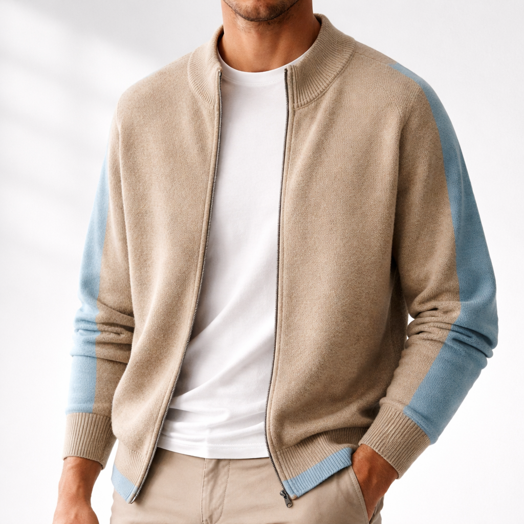 Tailored layering jacket, full look styled view
