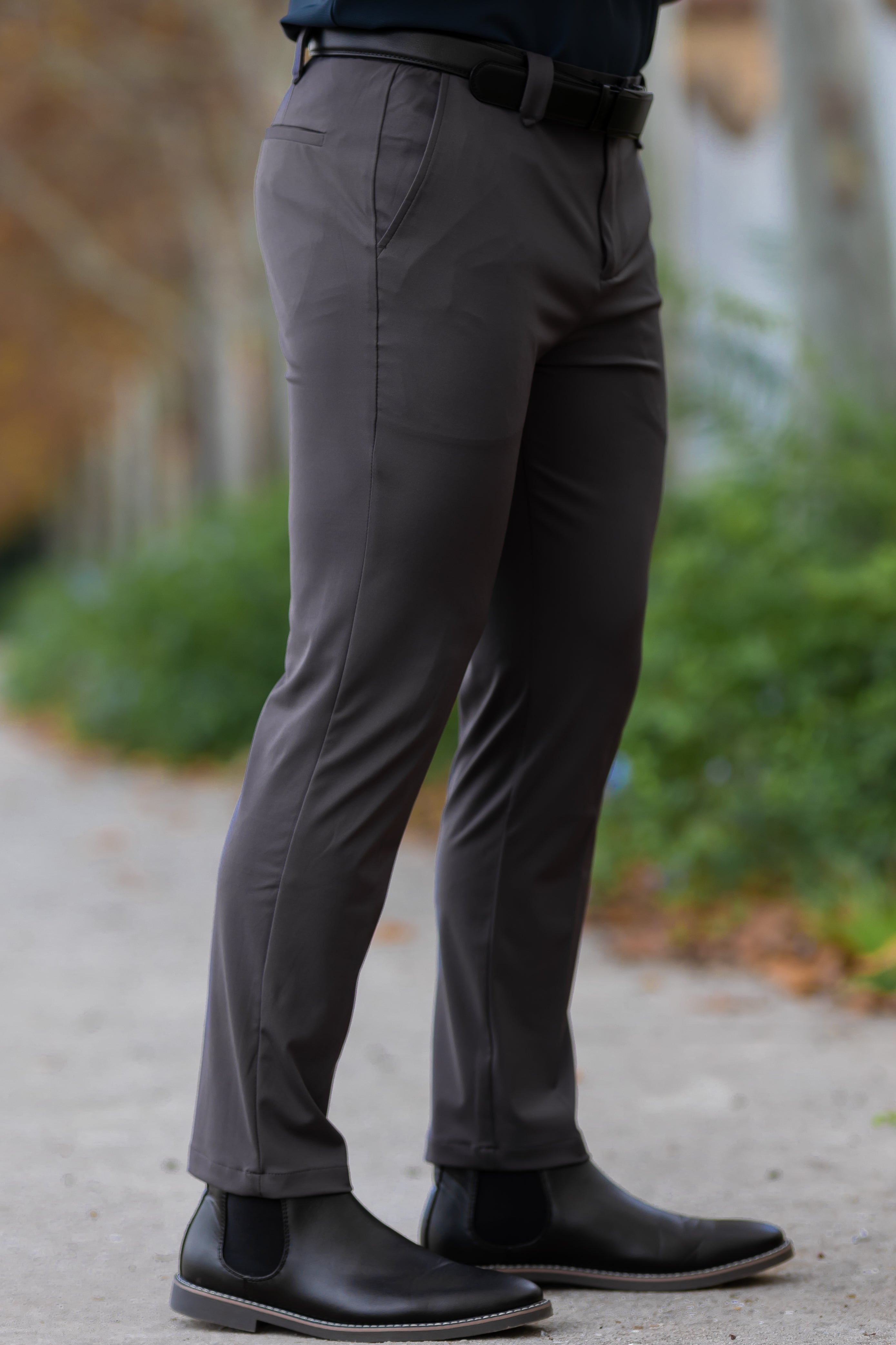 Tailored tapered ankle pants, additional styled view
