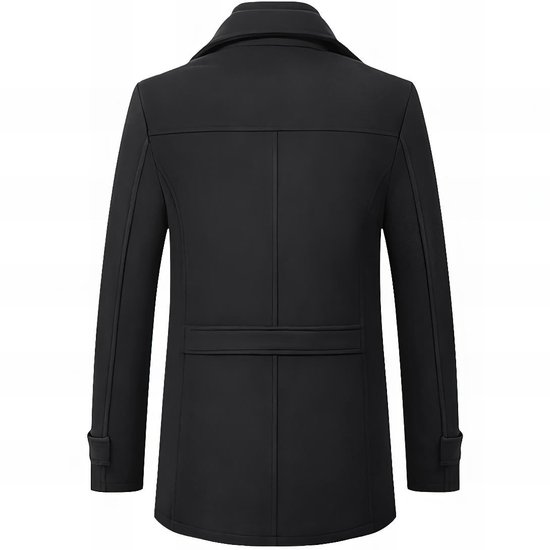 Men's Tailored Layered Button Coat