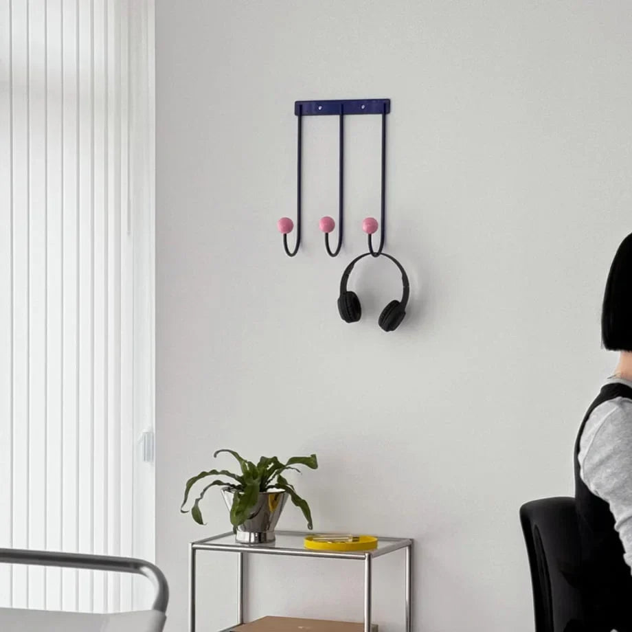 Color Block Metal Wall Hooks