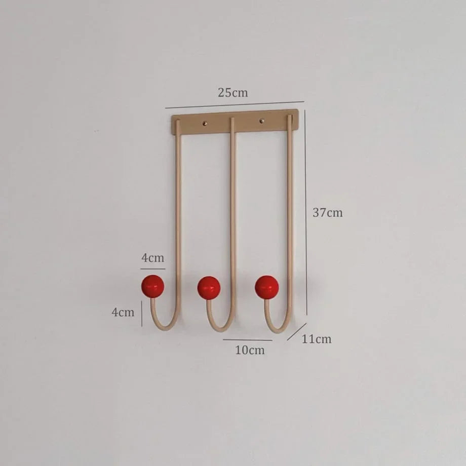 Color Block Metal Wall Hooks