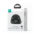 Black car phone mount in retail box with suction-style base
