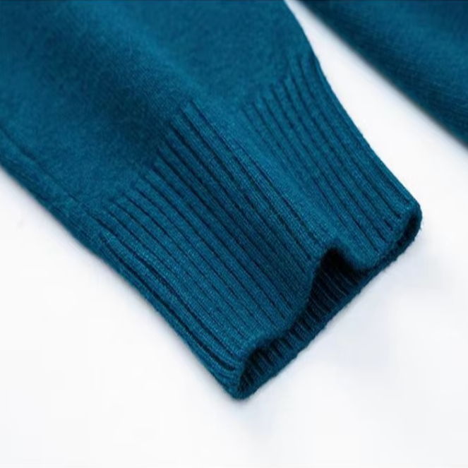 Luxe turtleneck sweater, additional styled view