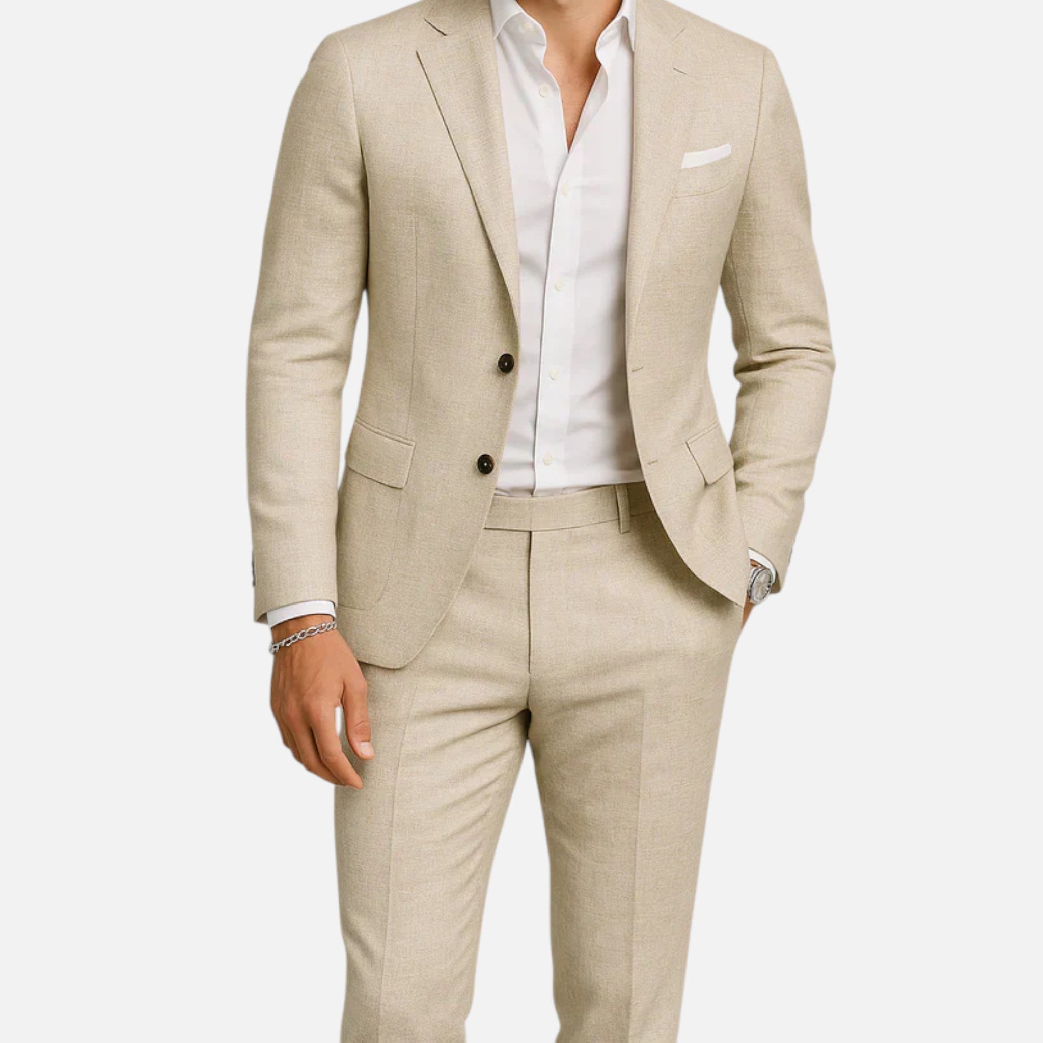 Men's Relaxed Two Piece Casual Suit