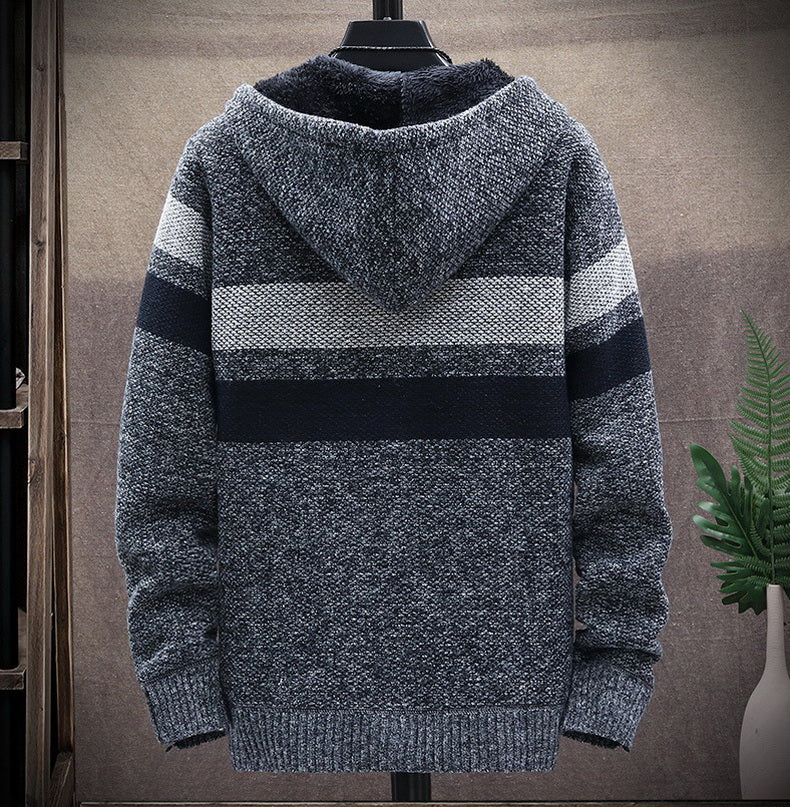 Men's Hooded Zip Front Jacket