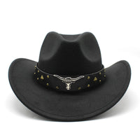 Retro Western Cowboy Hat Bell Crown