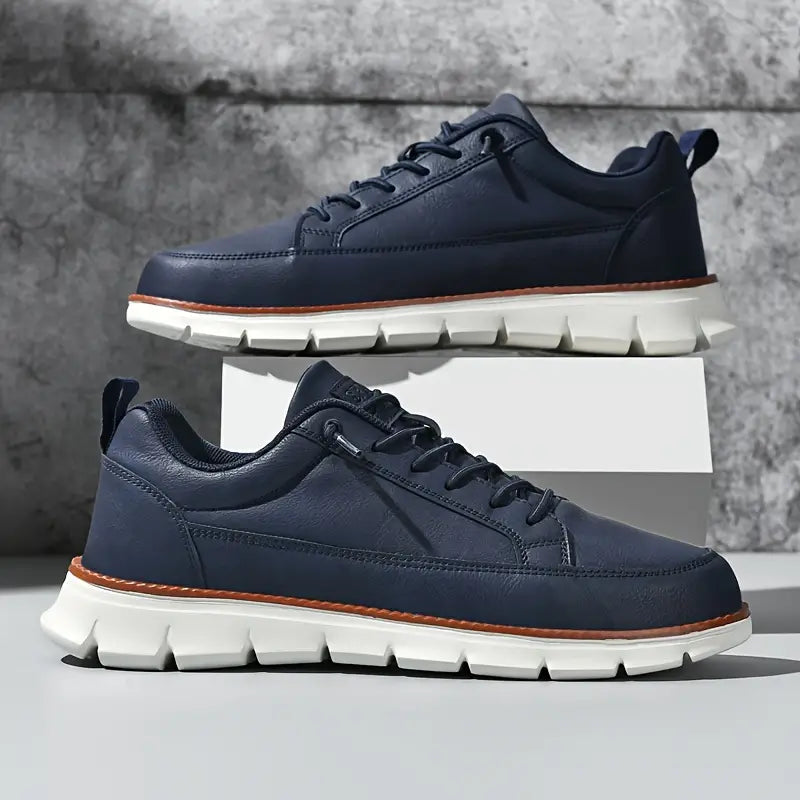 Lightweight versatile casual sneakers, worn front view