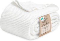 Soft Waffle-Weave Cooling Blanket Bedding