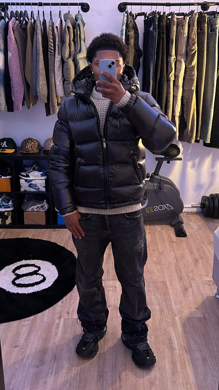 Quilted hooded puffer jacket, additional styled view