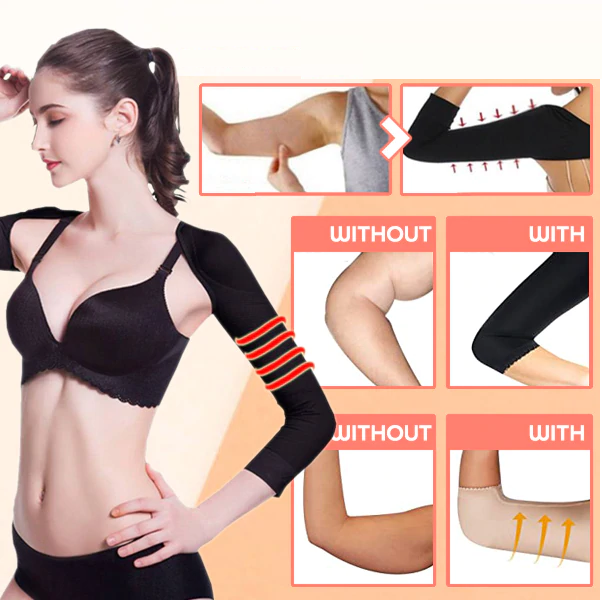 Compression Arm Sleeves with Posture Support