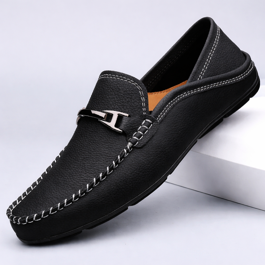 Structured soft-step loafers, additional styled view