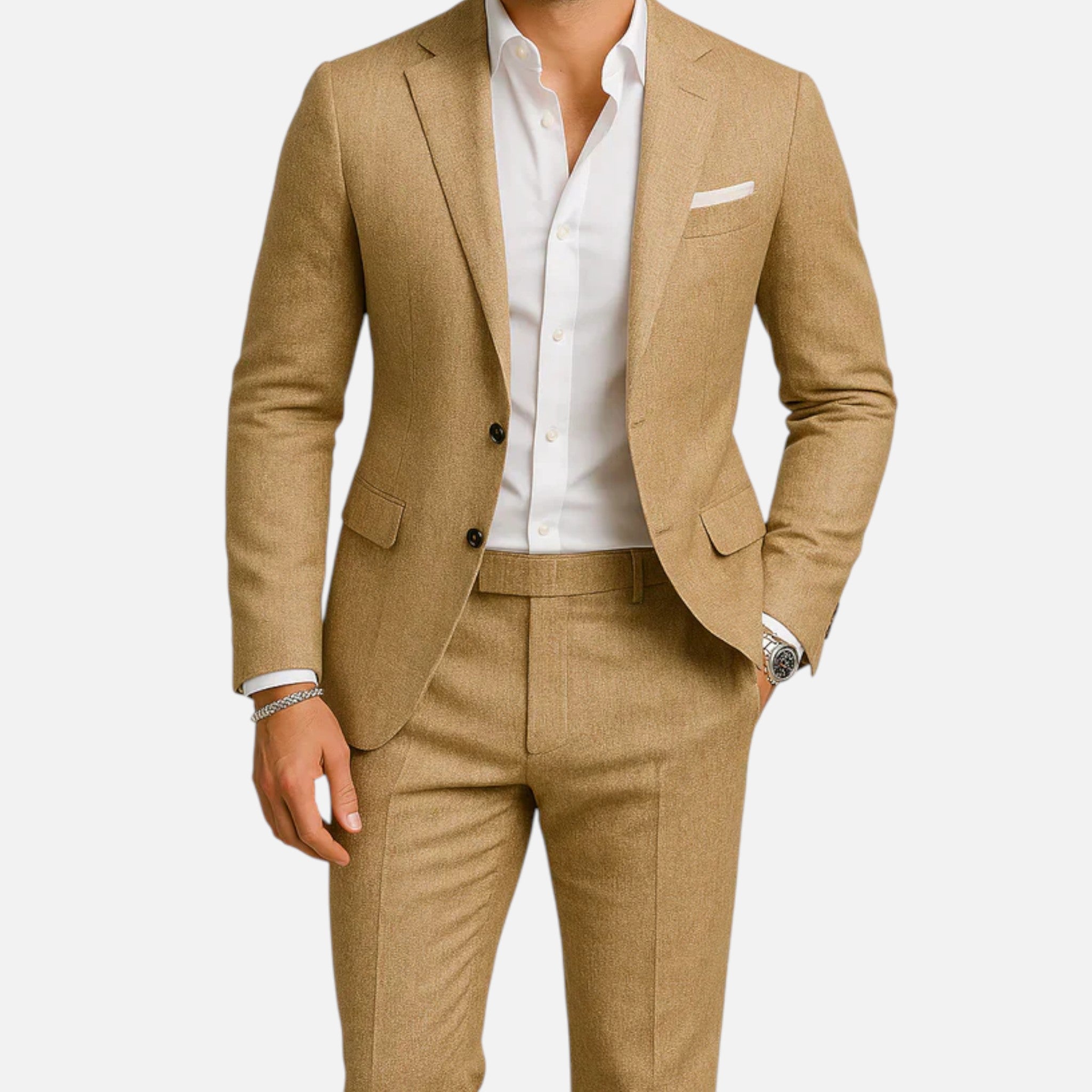 Men's Relaxed Two Piece Casual Suit