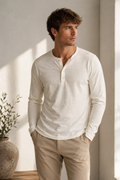 Men's Long-Sleeve Henley Shirt