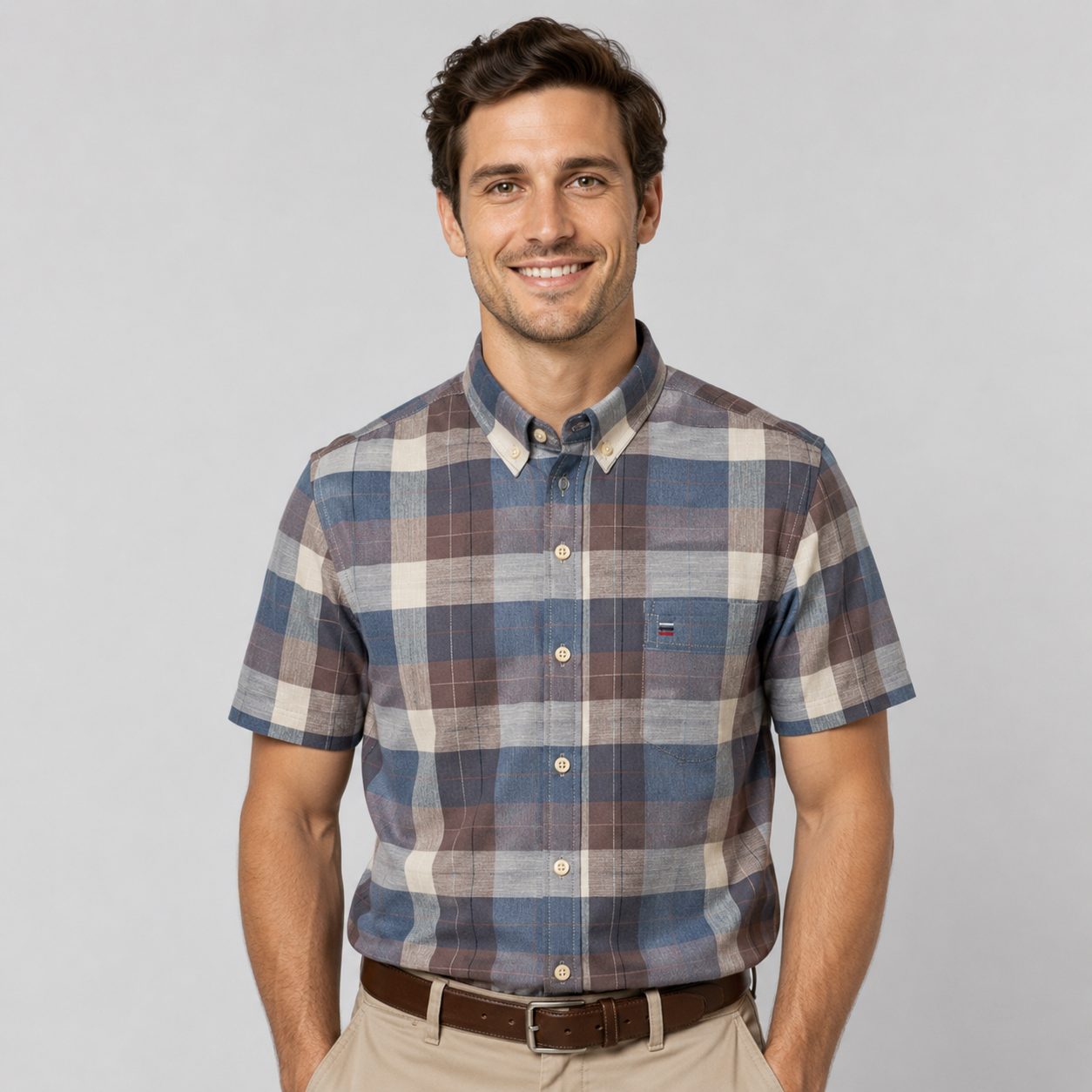 Men's Classic Oxford Short-Sleeve Shirt