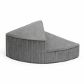 Orthopedic pet stairs, dark grey fabric 2-step with non-slip foam pads