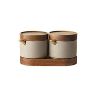 Ceramic Condiment Storage Jar Set