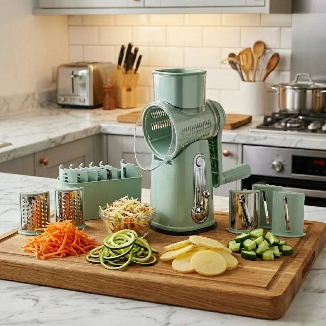 5-in-1 Multi-Function Rotary Grater