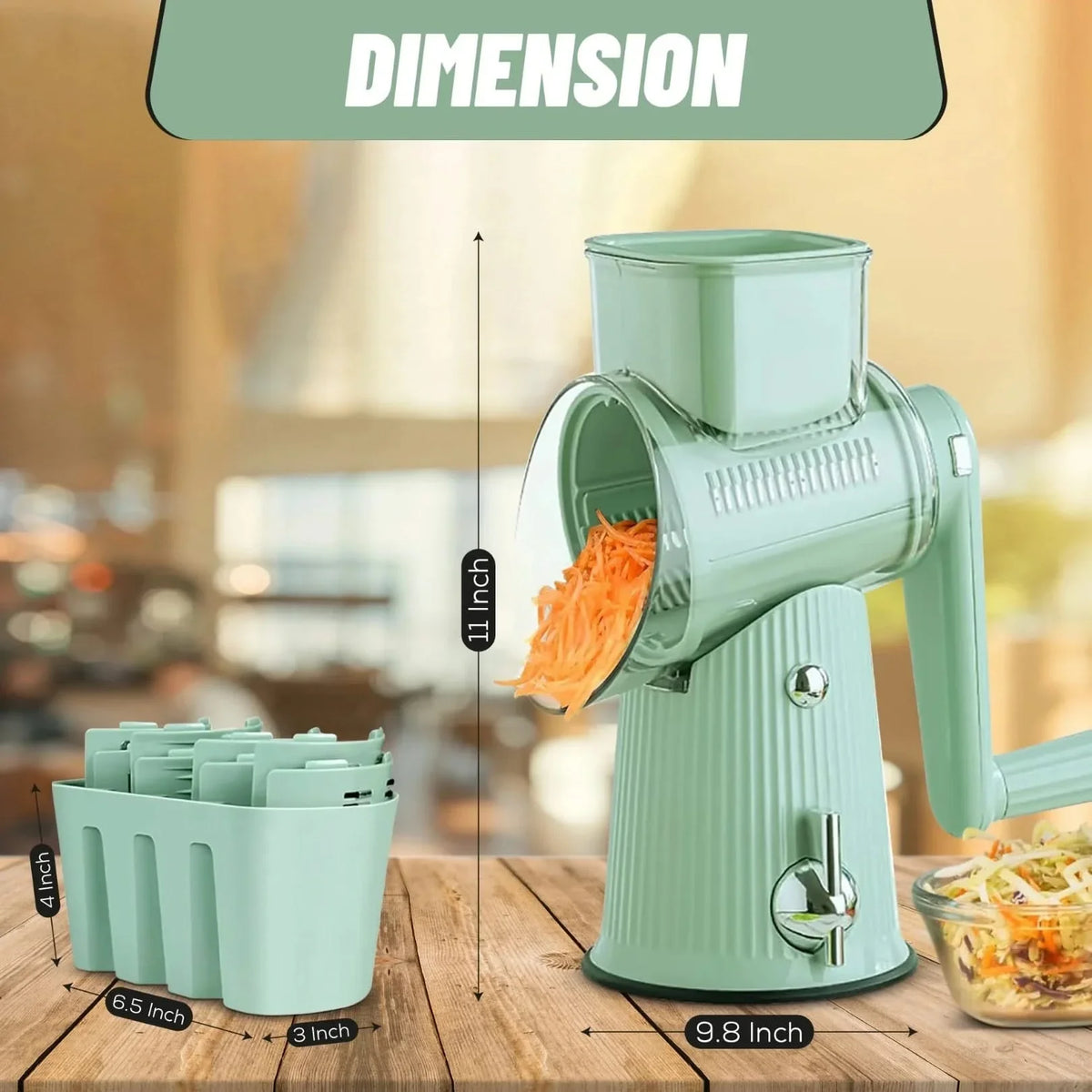 5-in-1 Multi-Function Rotary Grater