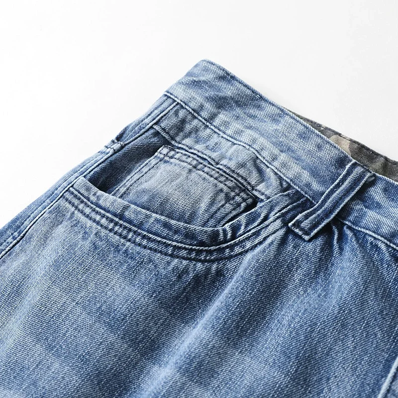 Faded wash utility cargo pants, additional worn view