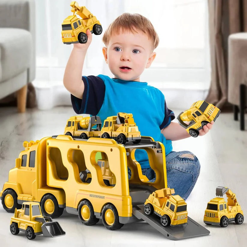 Construction Vehicle Play Set with Lights and Sounds