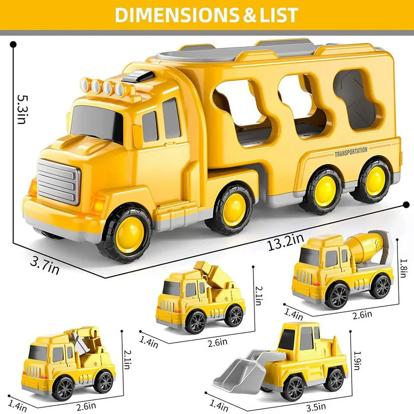 Construction Vehicle Play Set with Lights and Sounds