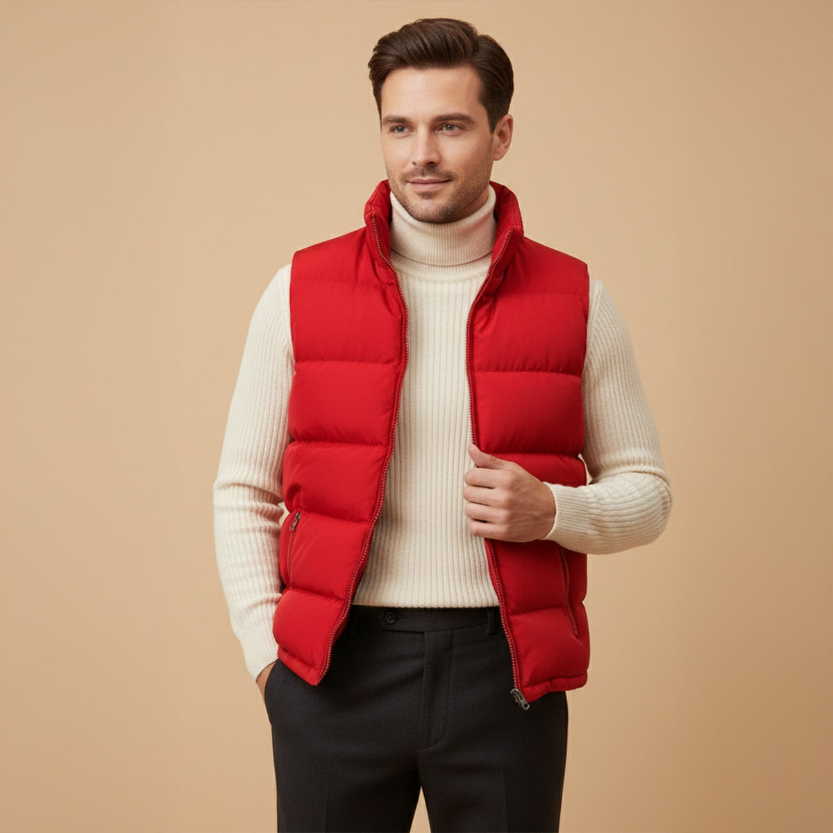Slim Layering Padded Puffer Vest