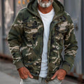 Men's Camouflage Printed Cargo Utility Jacket