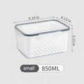 3-in-1 Fridge Storage Set with Drain Baskets
