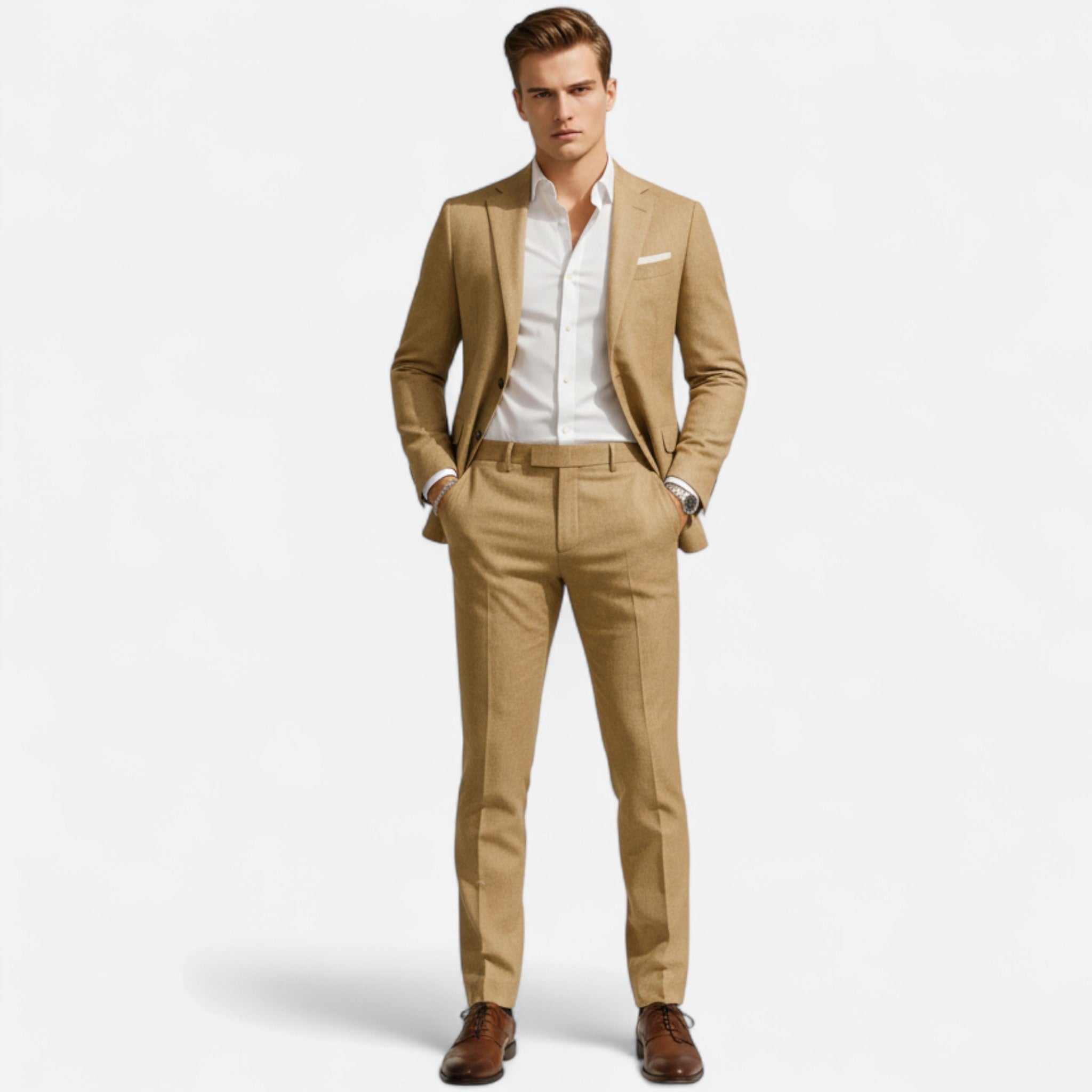 Men's Relaxed Two Piece Casual Suit