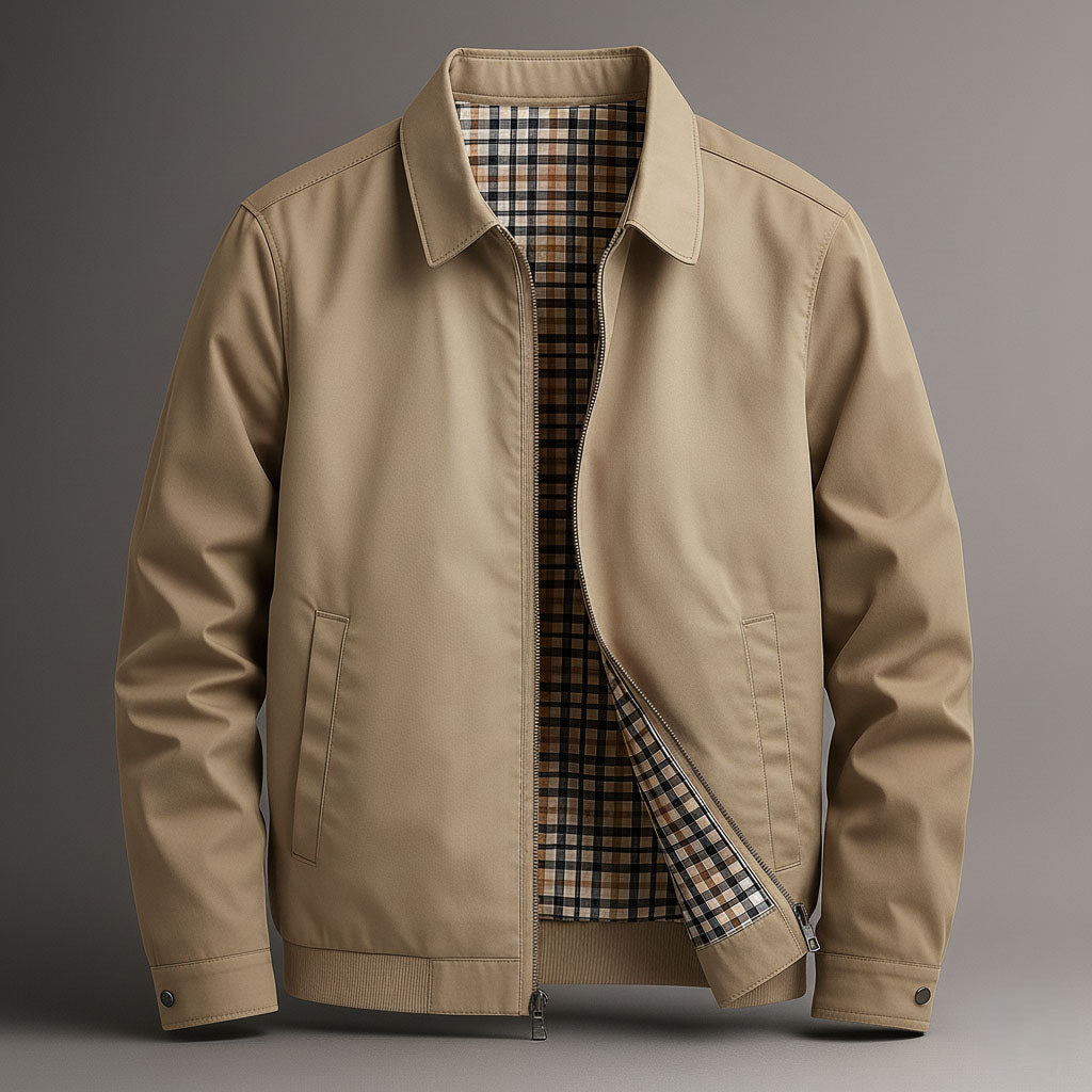 Men's Checked Lined Jacket