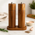 Wooden Seasoning Set Salt and Pepper Grinders
