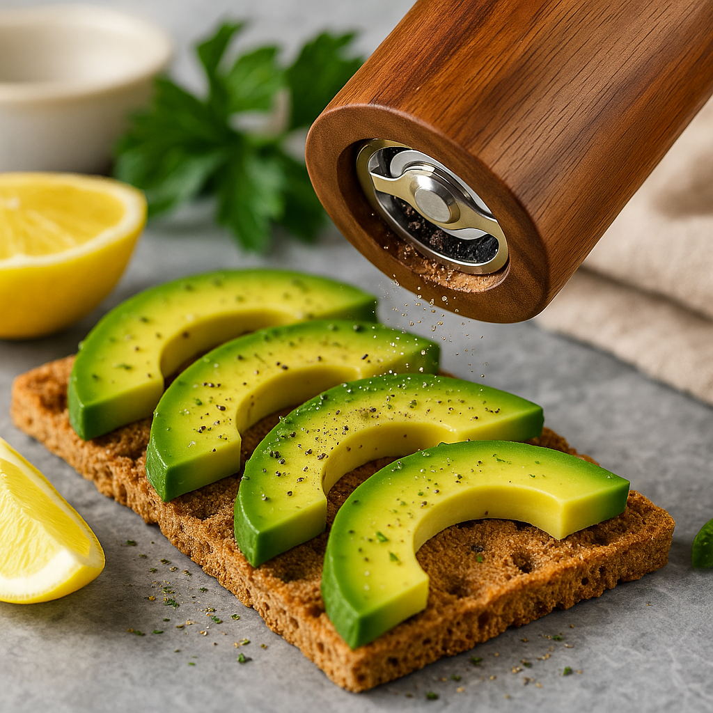 Wooden Seasoning Set Salt and Pepper Grinders