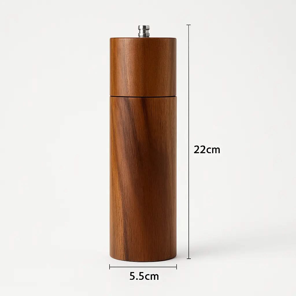 Wooden Seasoning Set Salt and Pepper Grinders
