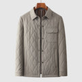 Diamond quilted structured jacket, close-up detail