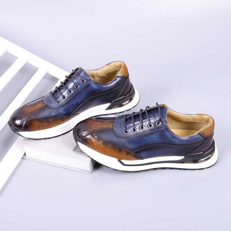 Sleek padded ankle sneakers, side profile