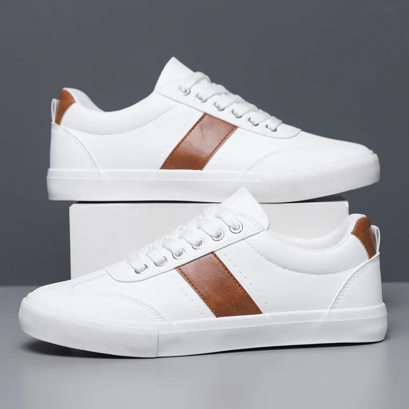 Minimalist everyday lace-up sneakers, front view