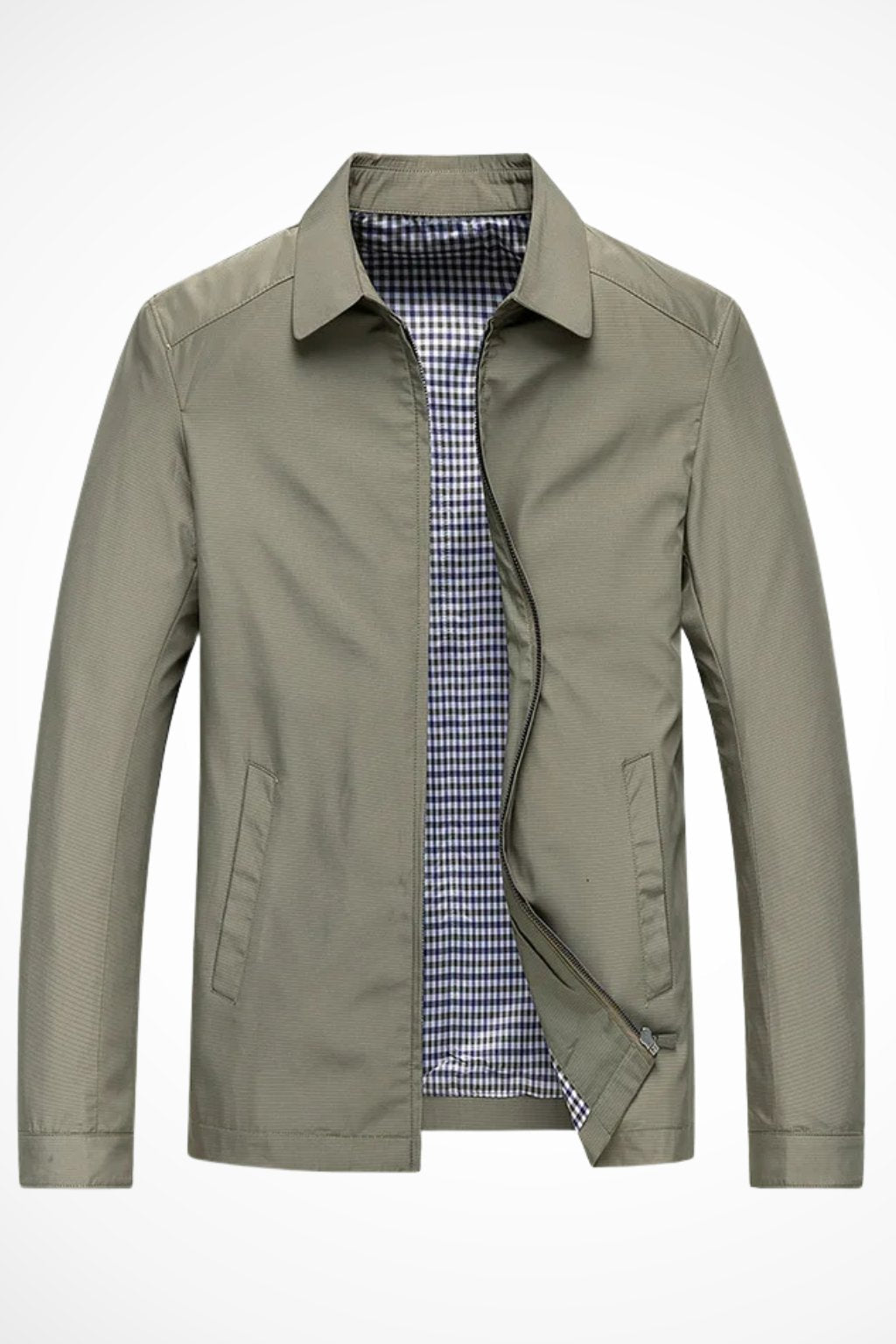 Classic Zip Front Harrington Jacket