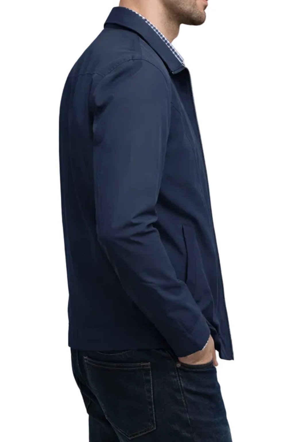 Classic Zip Front Harrington Jacket