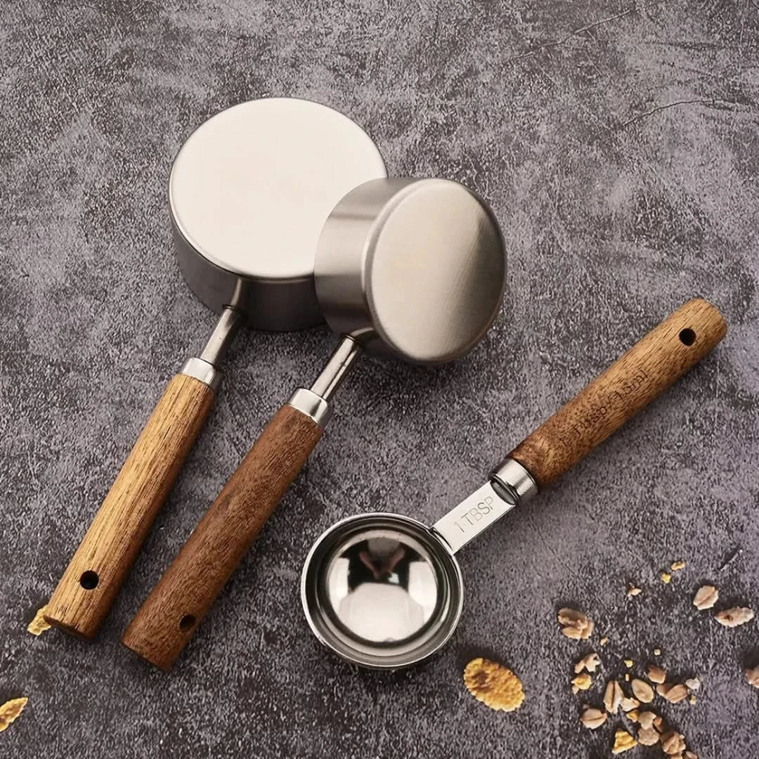 Measuring Spoon Set Wood Handle
