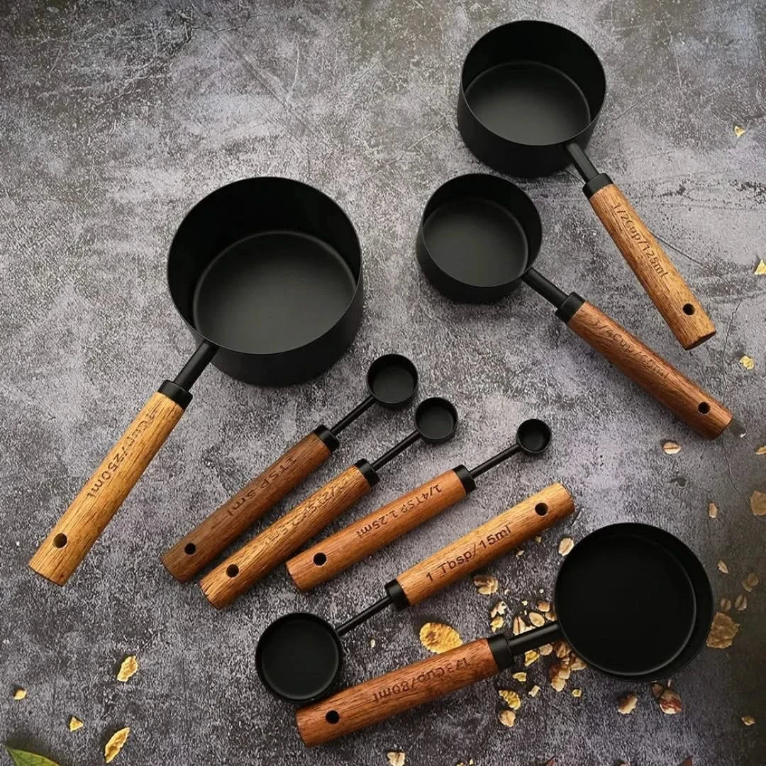 Measuring Spoon Set Wood Handle