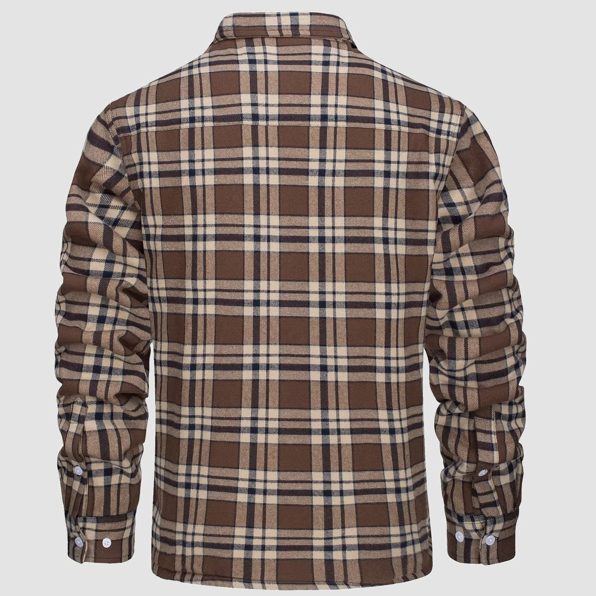Men's Plaid Fleece Lined Jacket